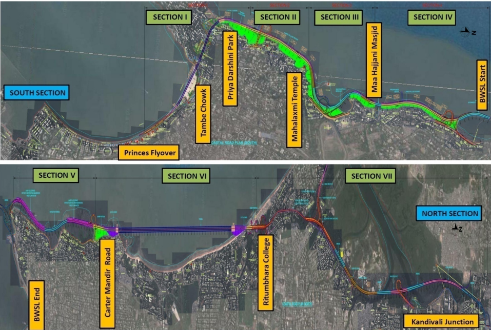 Mumbai Coastal Road Project Route